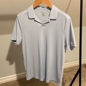 Perry Ellis polo, light blue, size large.